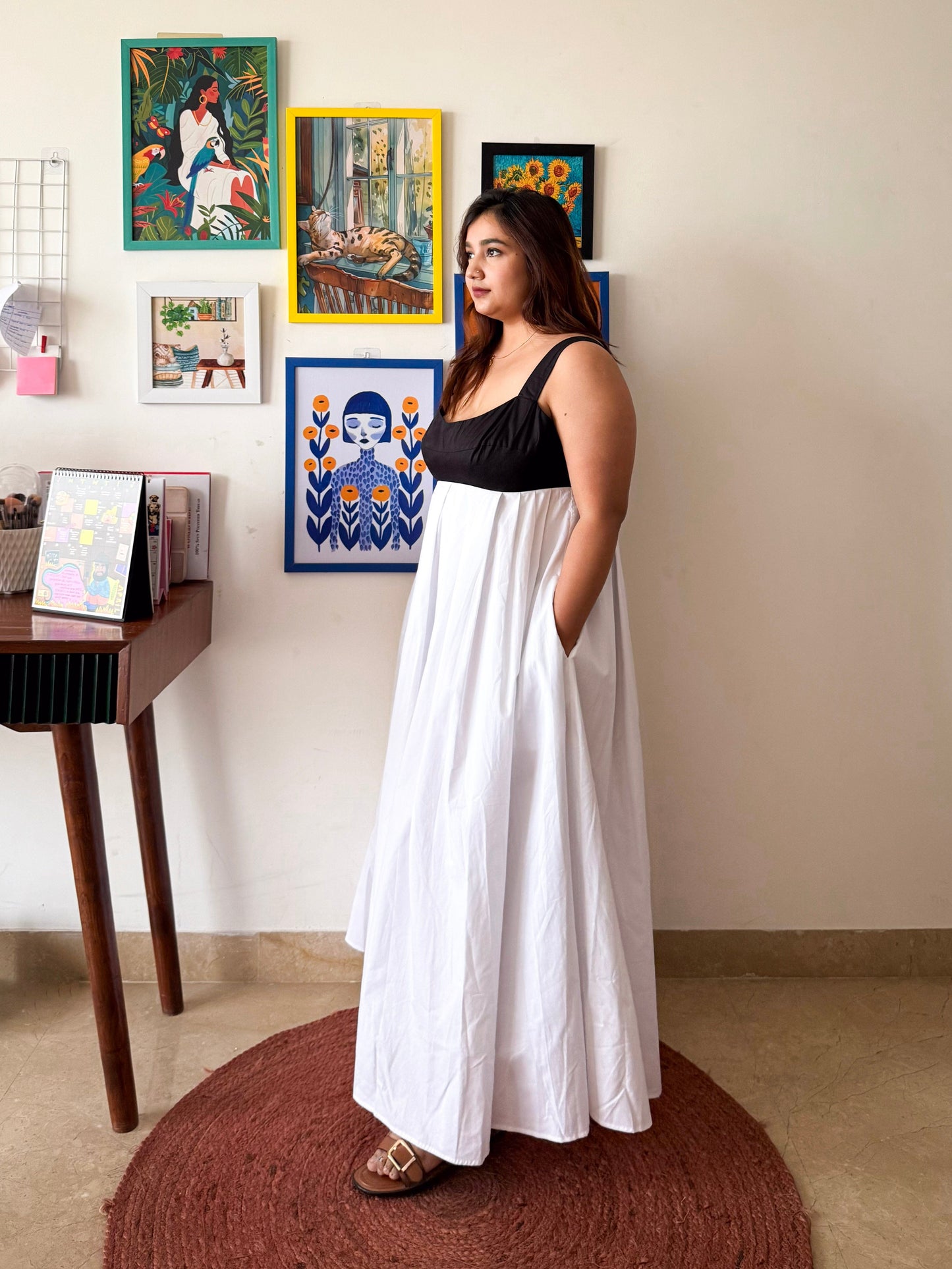 Dual Tone Cotton Mama Mia Dress