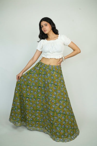 Printed Long Skirt