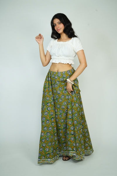 Printed Long Skirt