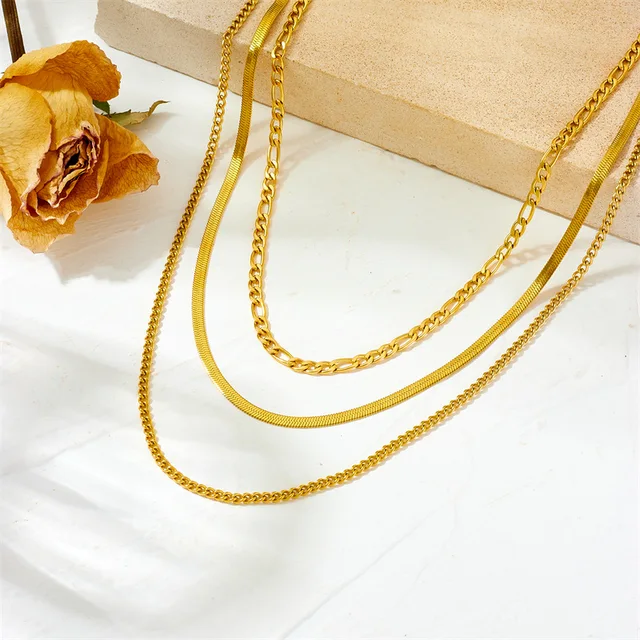 Triple Twist Layered Neckchain
