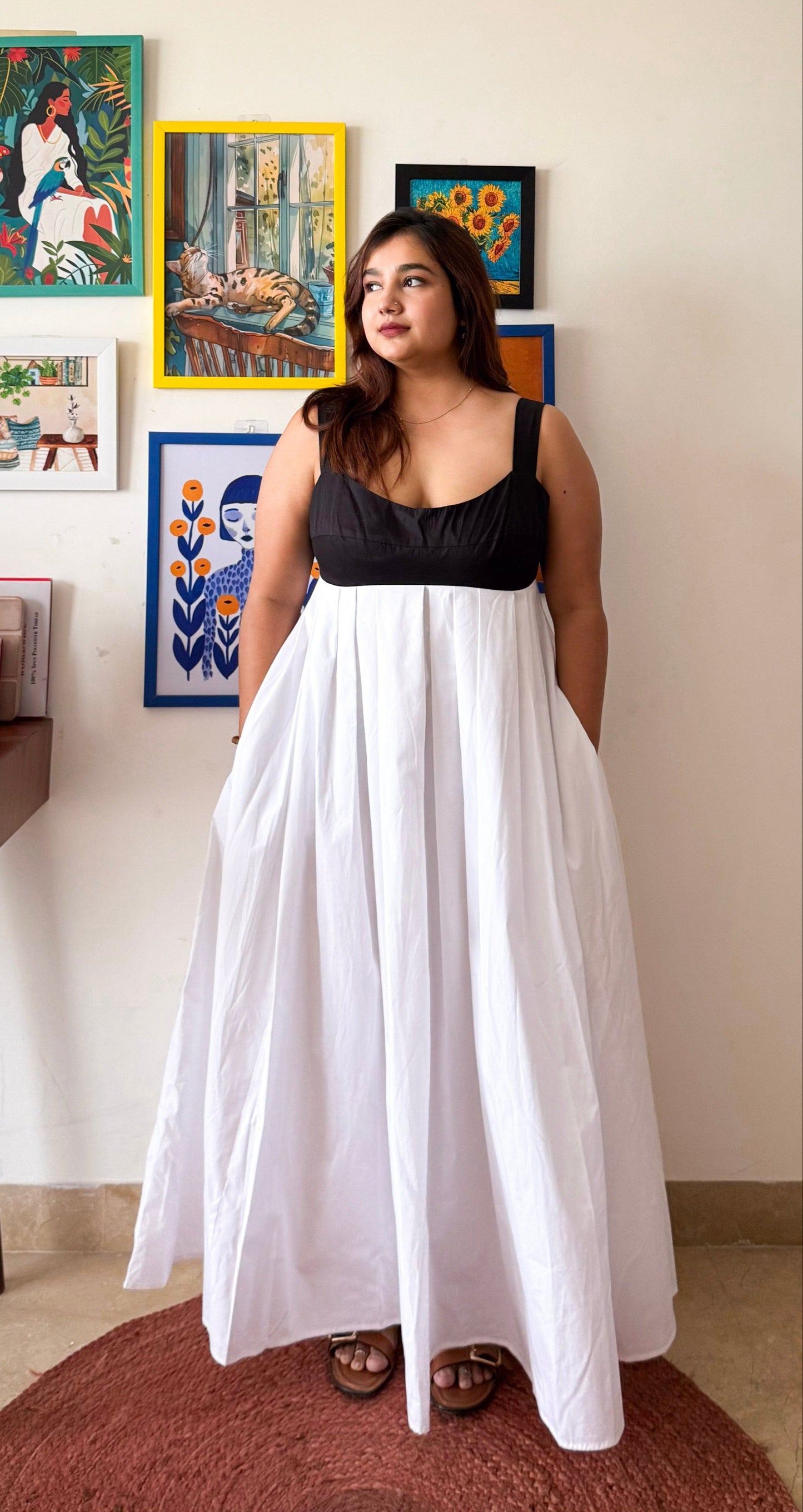 Dual Tone Cotton Mama Mia Dress