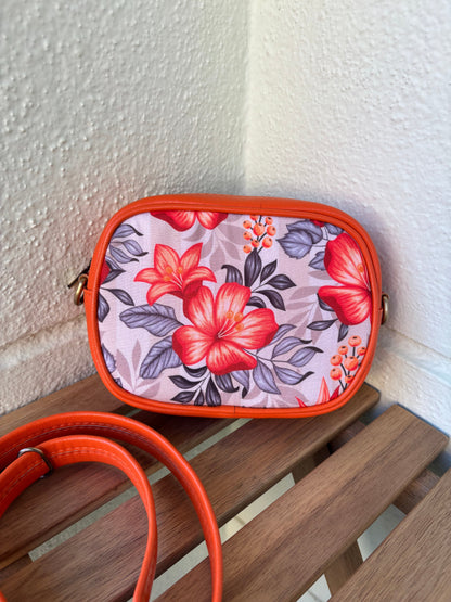 Hibiscus Bloom Handcrafted Sling Bag