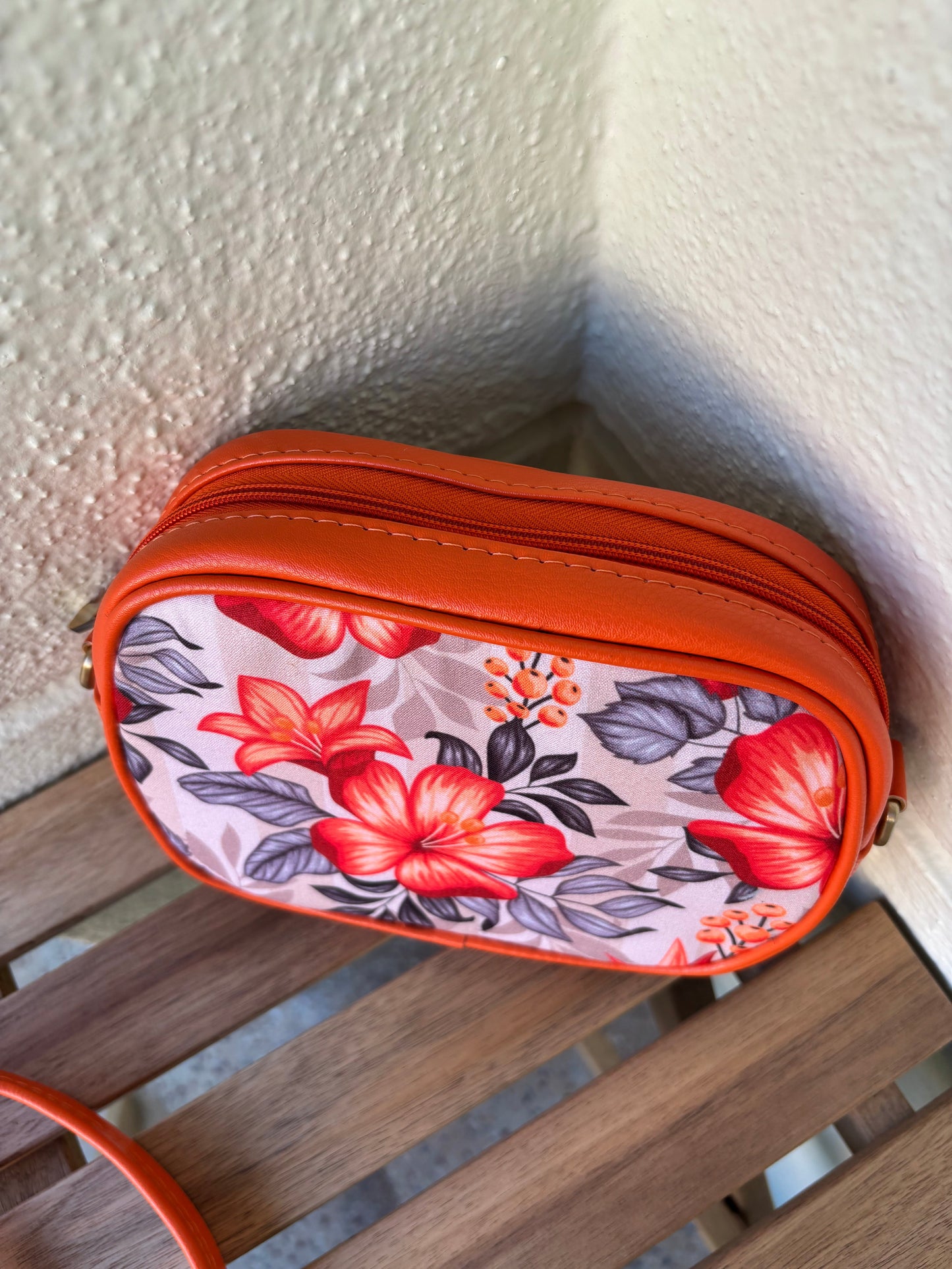 Hibiscus Bloom Handcrafted Sling Bag
