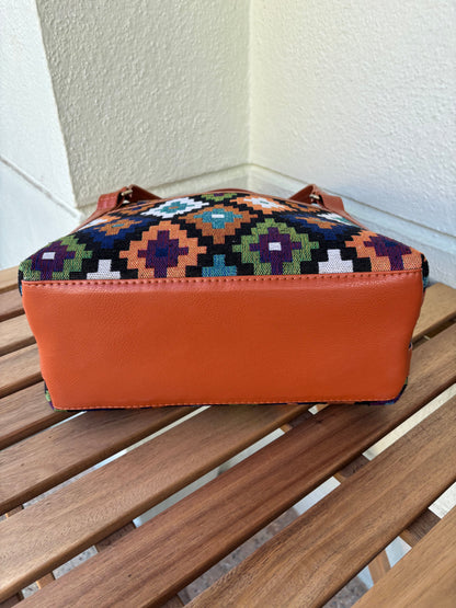 Geo Weave Handcrafted Tote