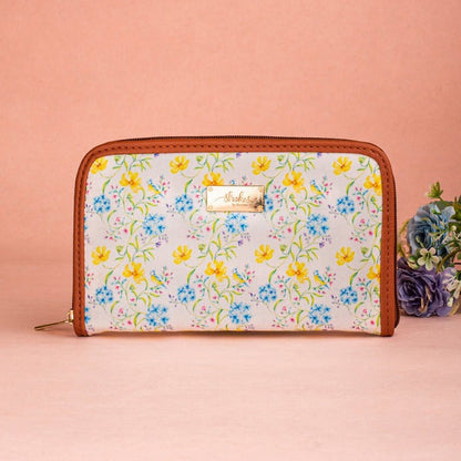 Vintage Blooms Zipper Wallet