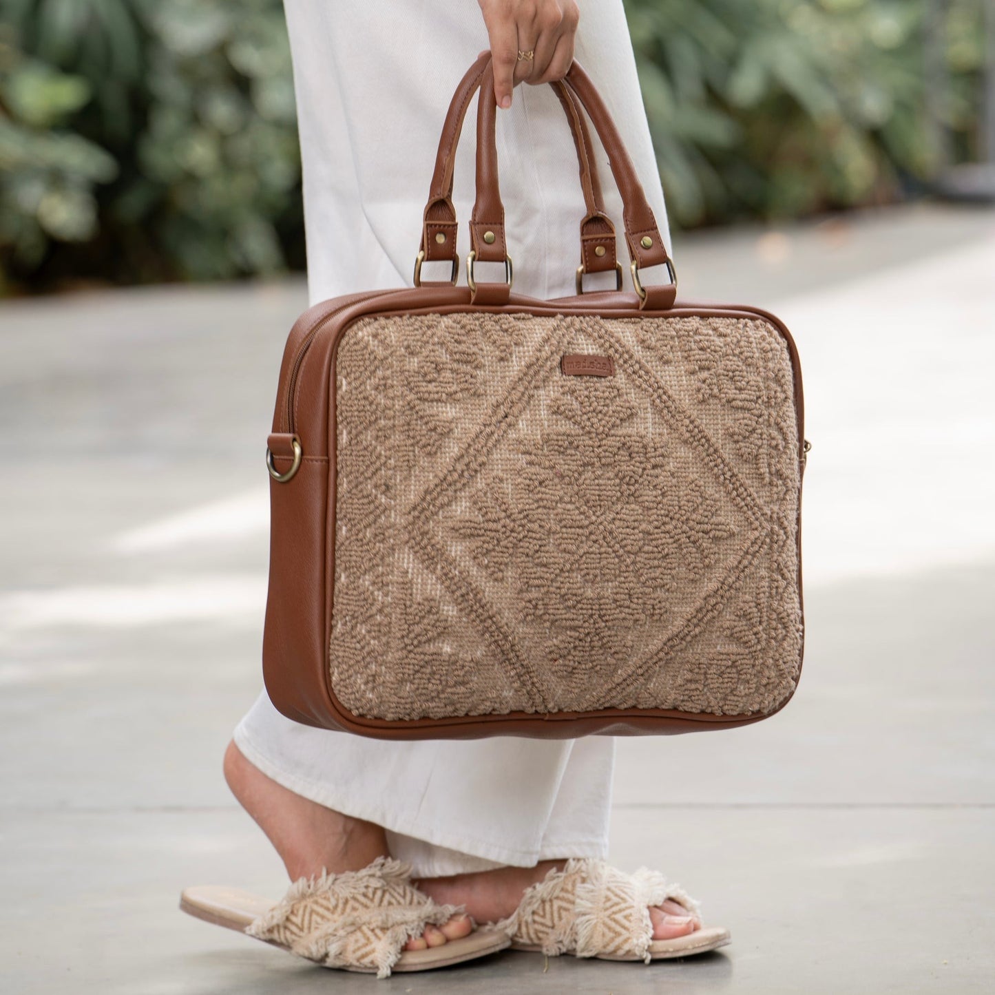 Beige Biscotti Laptop Bag