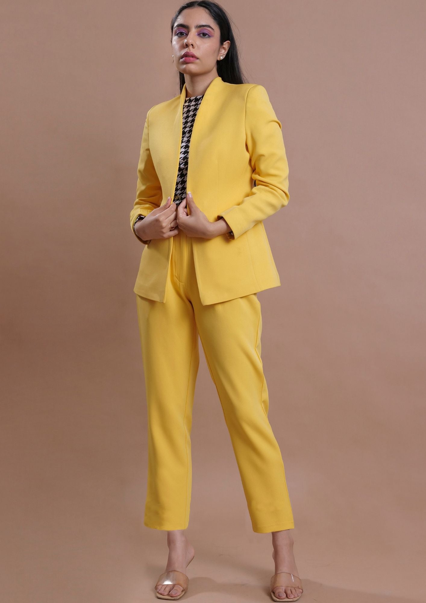 Stand Collar Blazer Co-Ord