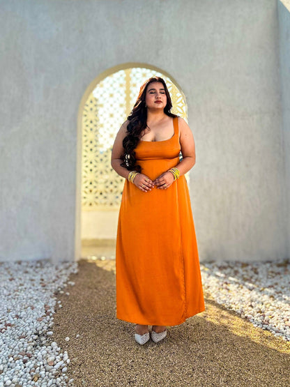 Marigold Muse Asymmetrical Wrap Dress