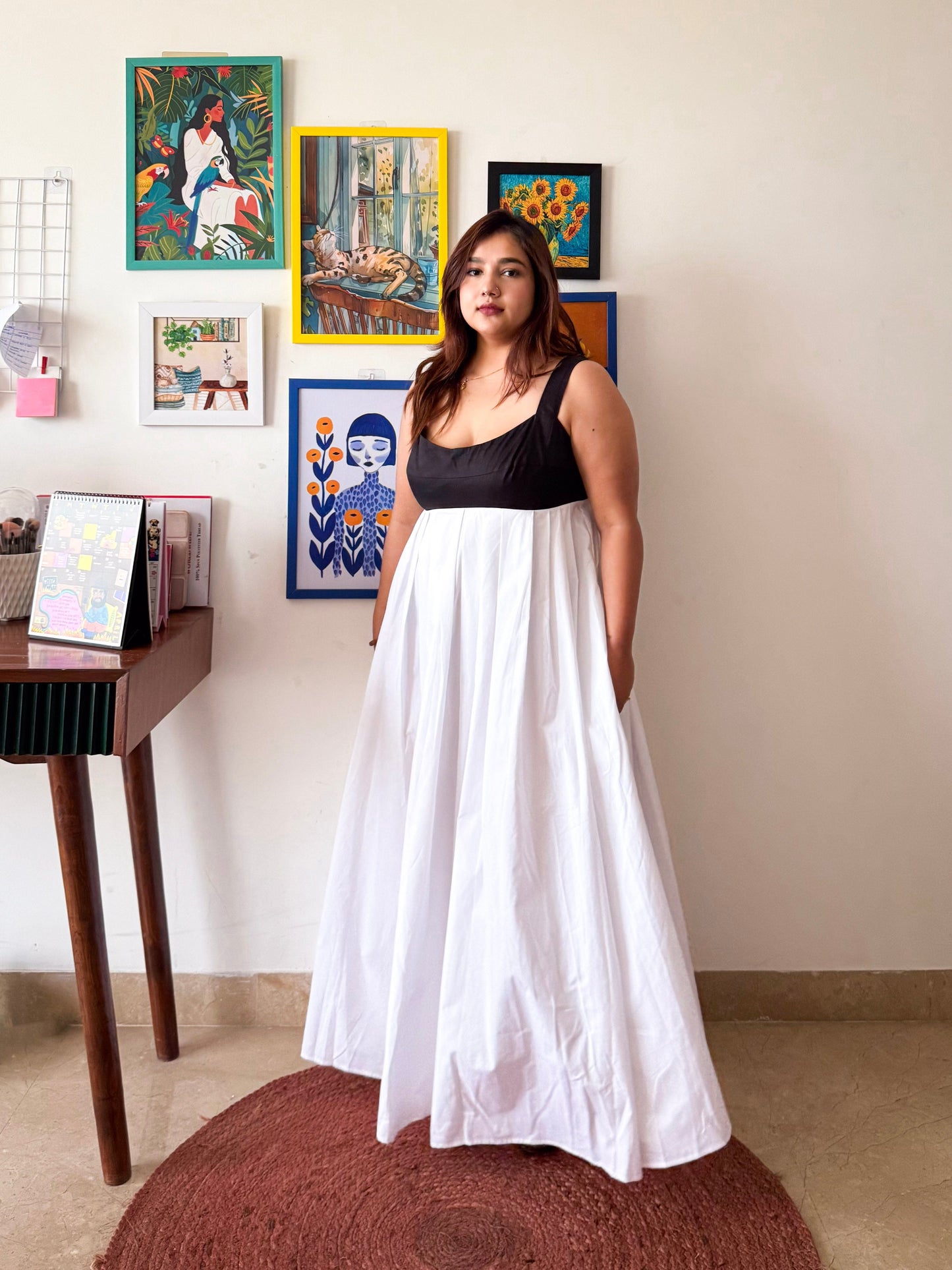 Dual Tone Cotton Mama Mia Dress