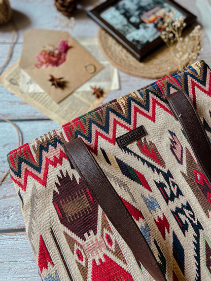 Tribal Weaves Three Pocket Bag