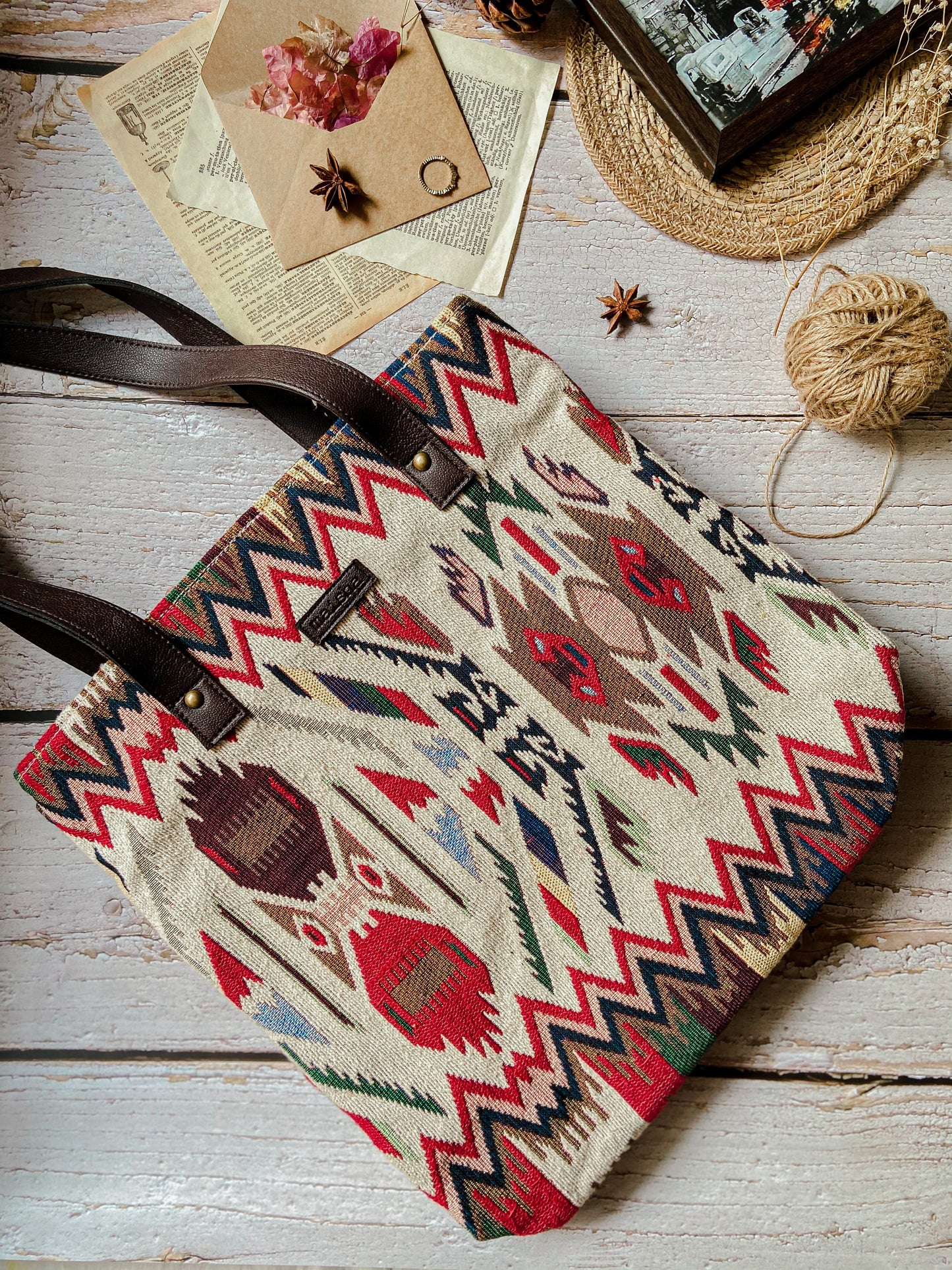 Tribal Weaves Three Pocket Bag