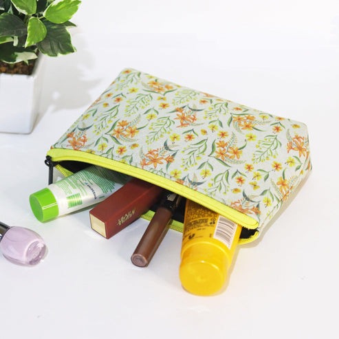 Summer Blooms Cosmetic Pouches - Set of 2