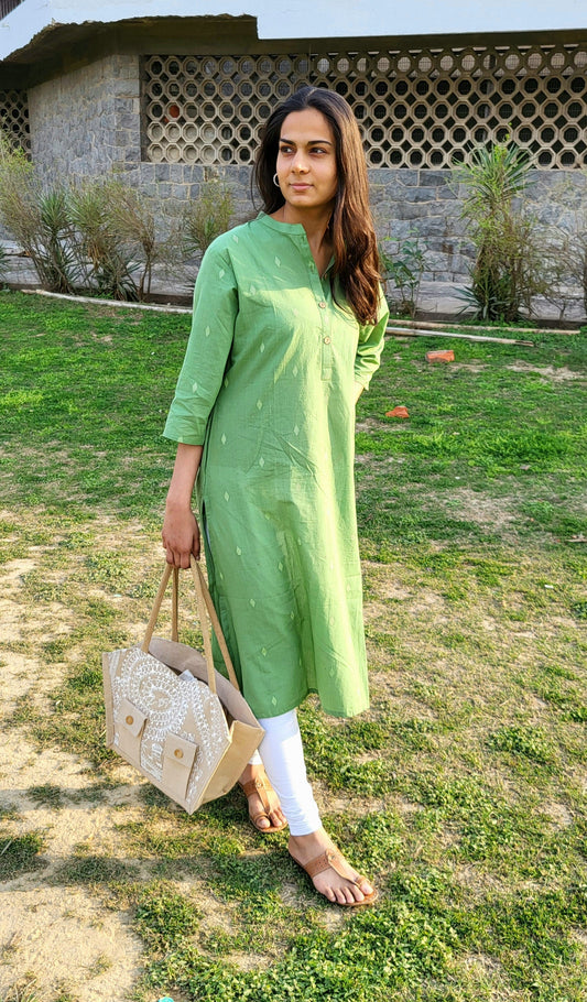 Megha Handloom Woven Kurta