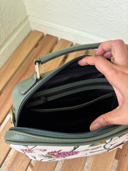 Meadow Bloom Handcrafted Briefcase Sling