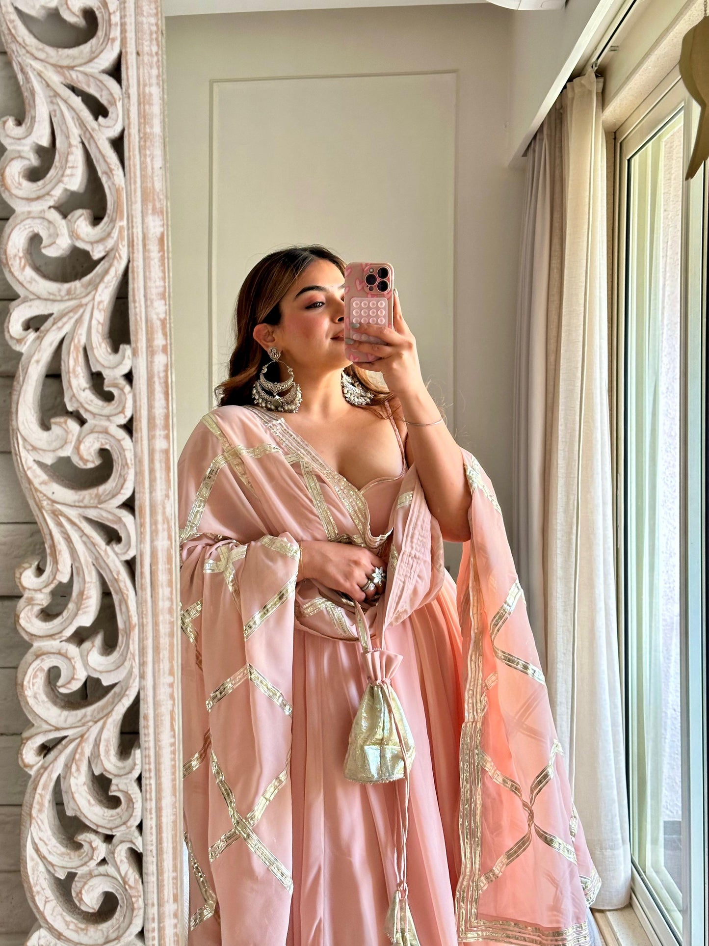 Vanya Blush Pink Georgette Suit Set