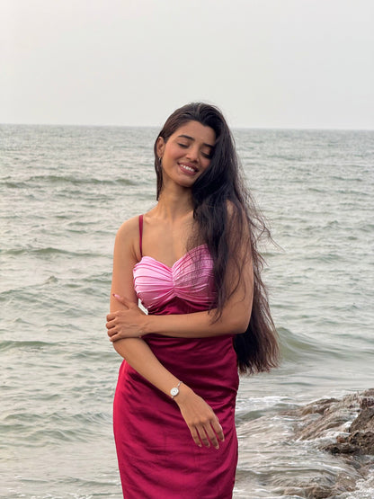 Stella Satin Maxi Dress