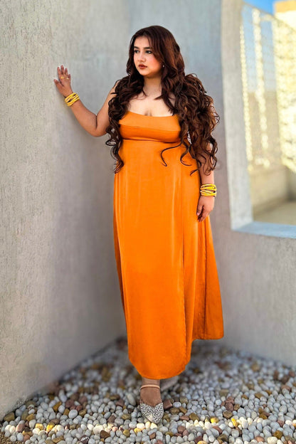 Marigold Muse Asymmetrical Wrap Dress