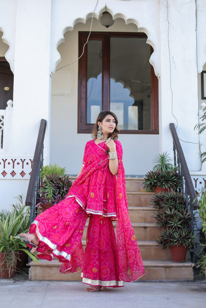 Keshvi Pink Sharara Set