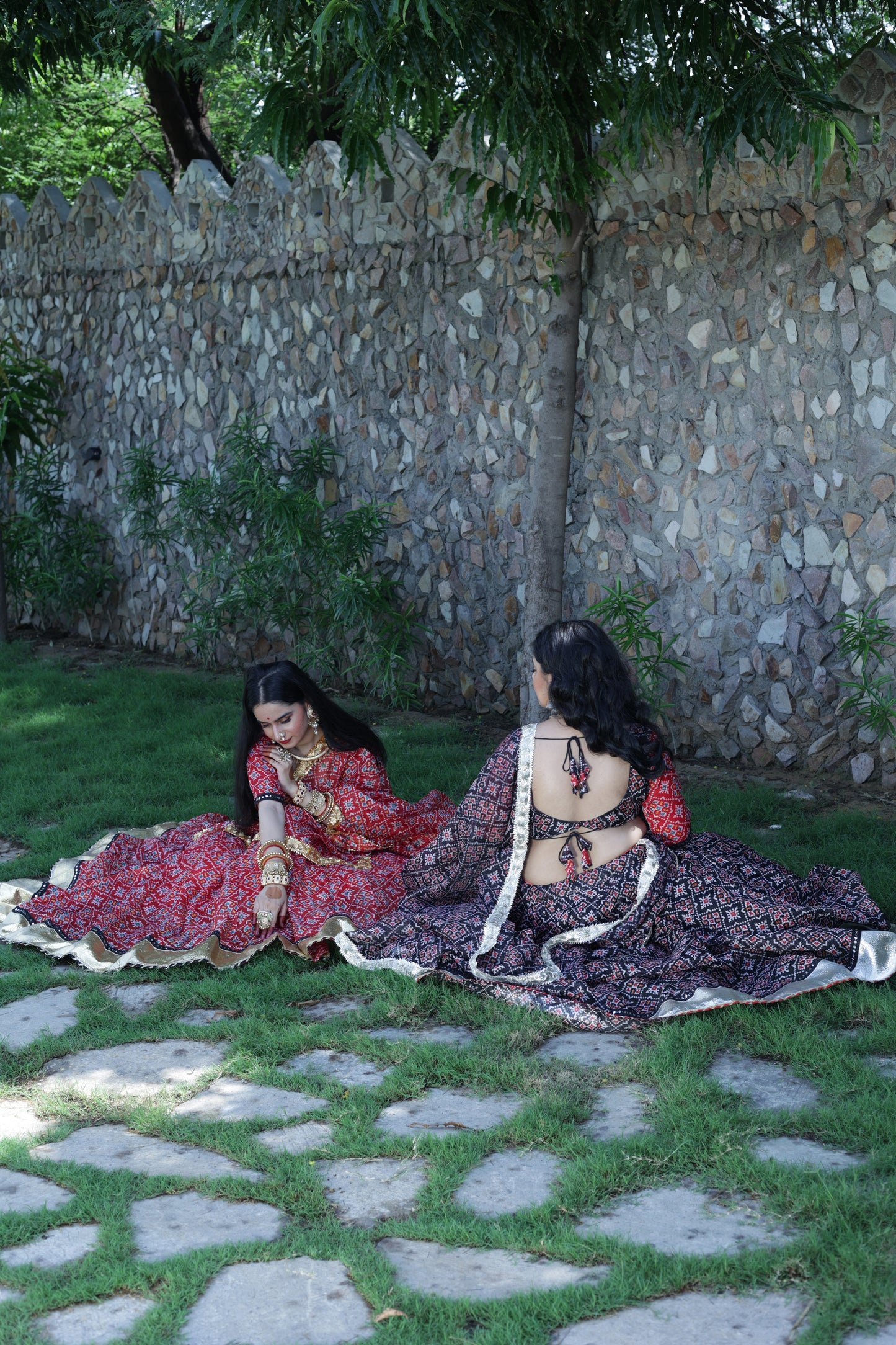 Varshini Red Patola Lehenga