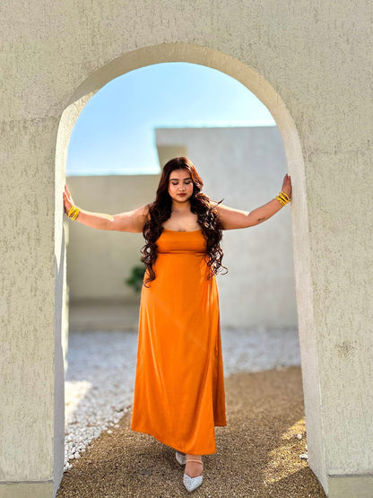 Marigold Muse Asymmetrical Wrap Dress