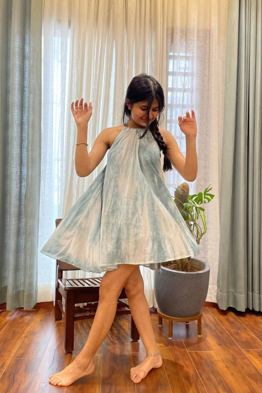 Sofia Mini Crape Tie Dye Dress