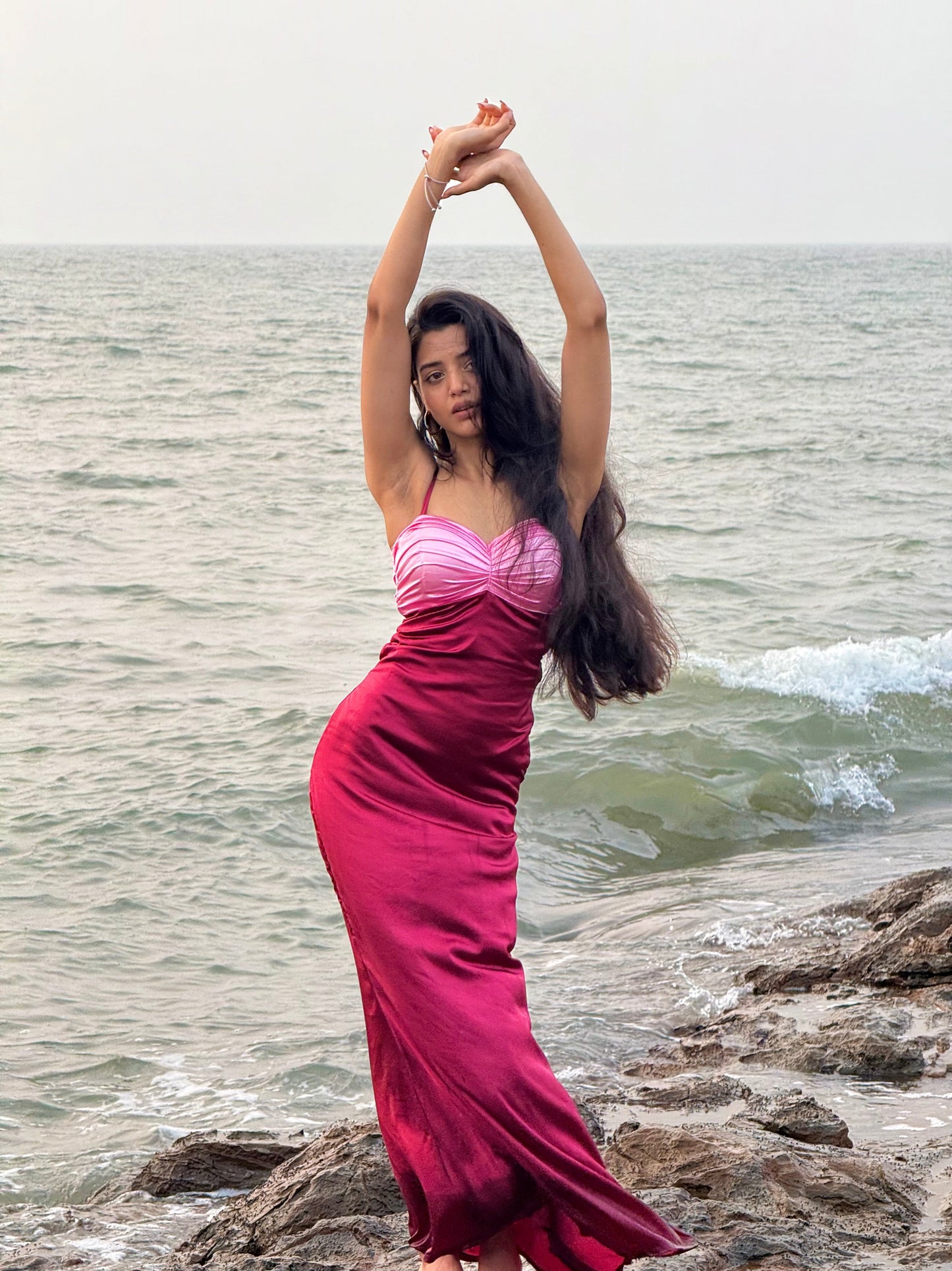 Stella Satin Maxi Dress