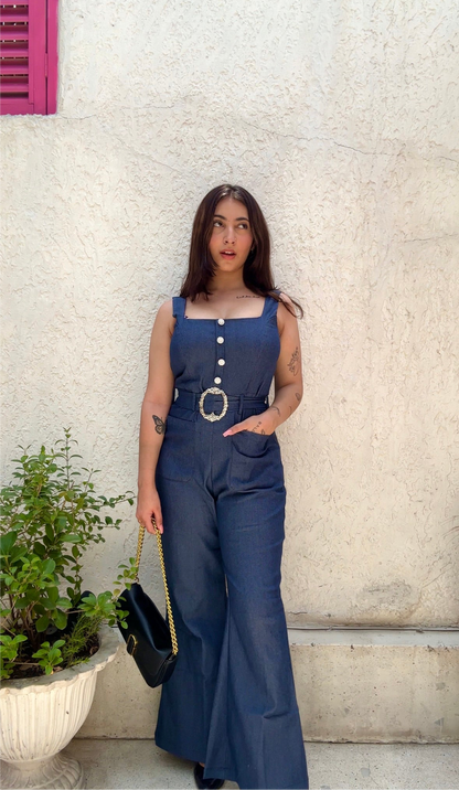 Denim Hourglass Jumpsuit