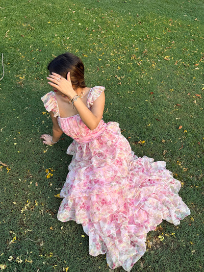 Whispering Rose Flare Dress