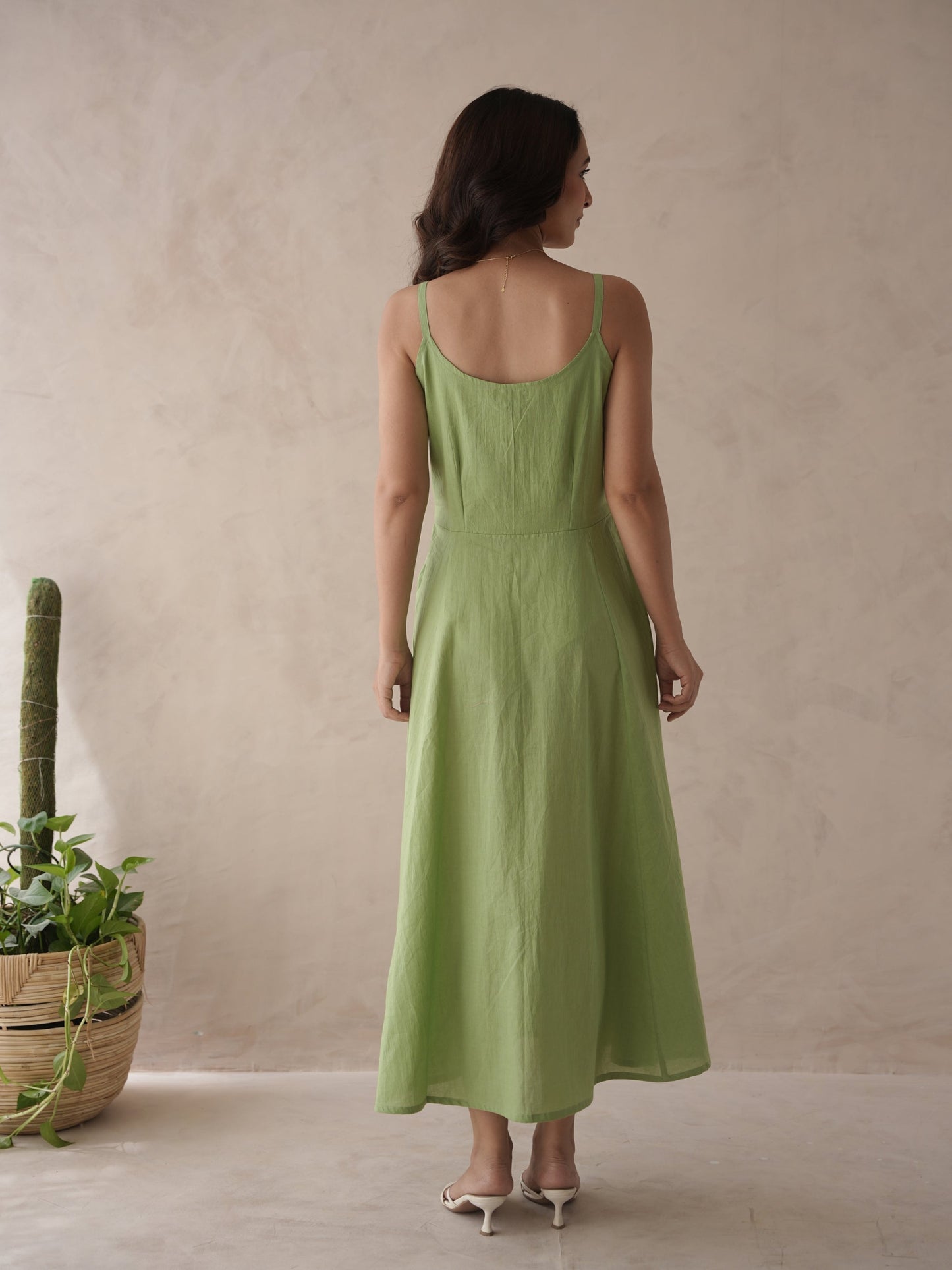 Noir Embroidery Cotton Jacket Dress