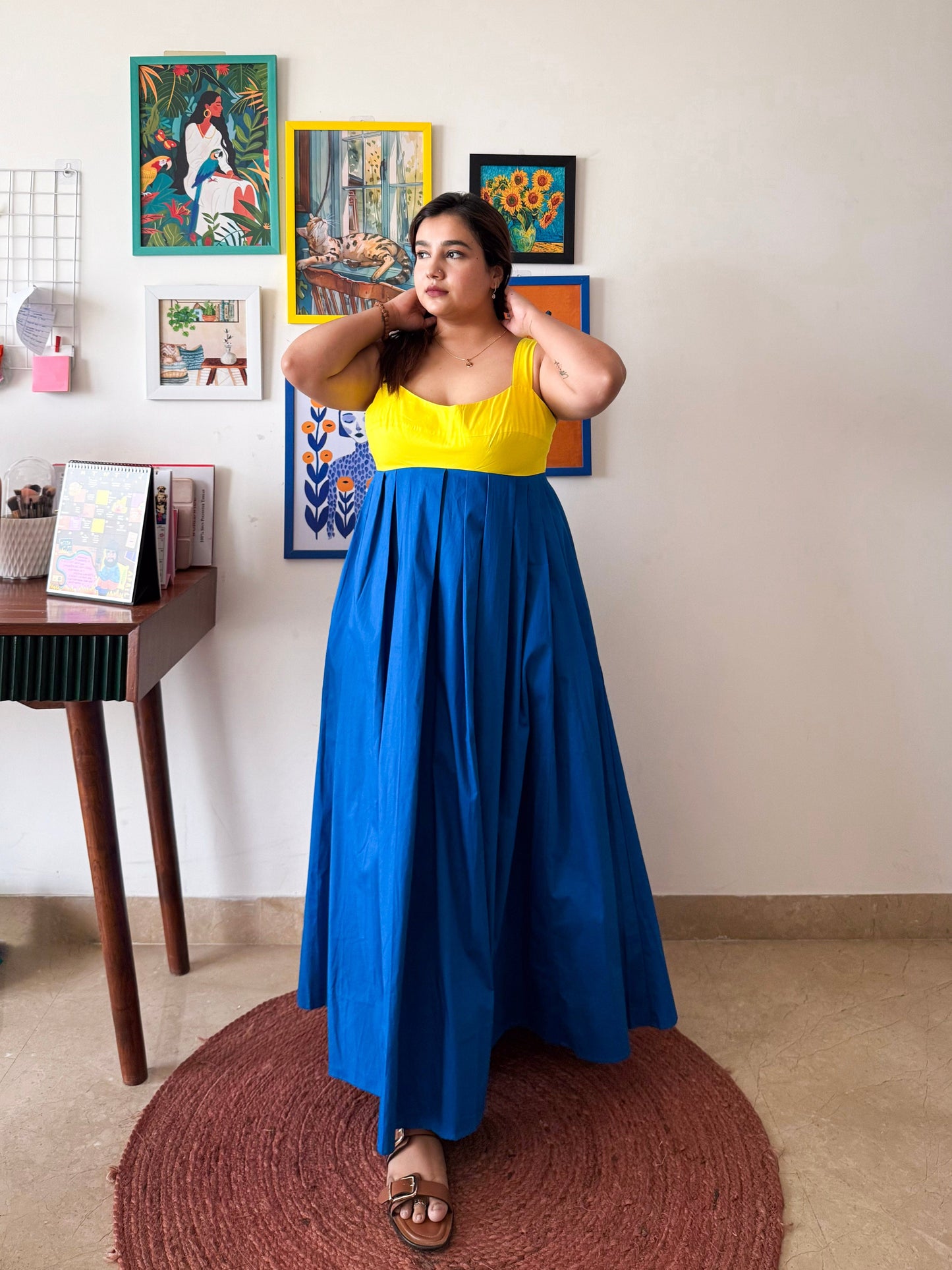 Dual Tone Cotton Mama Mia Dress