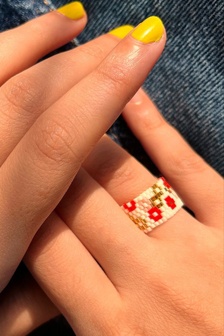 Sakura Beaded Ring