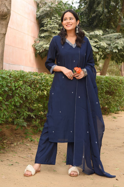 Zodiac Blue Kurta Set