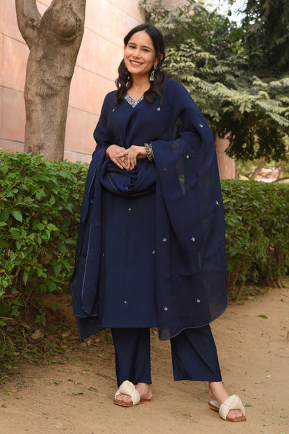 Zodiac Blue Kurta Set