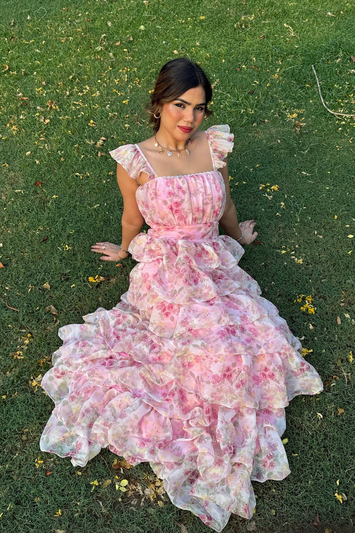 Whispering Rose Flare Dress