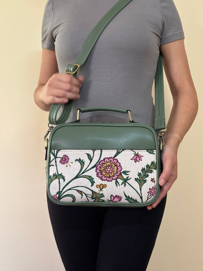 Meadow Bloom Handcrafted Briefcase Sling