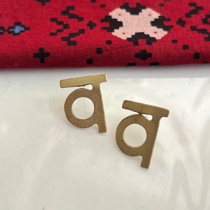 Alphabet Earrings