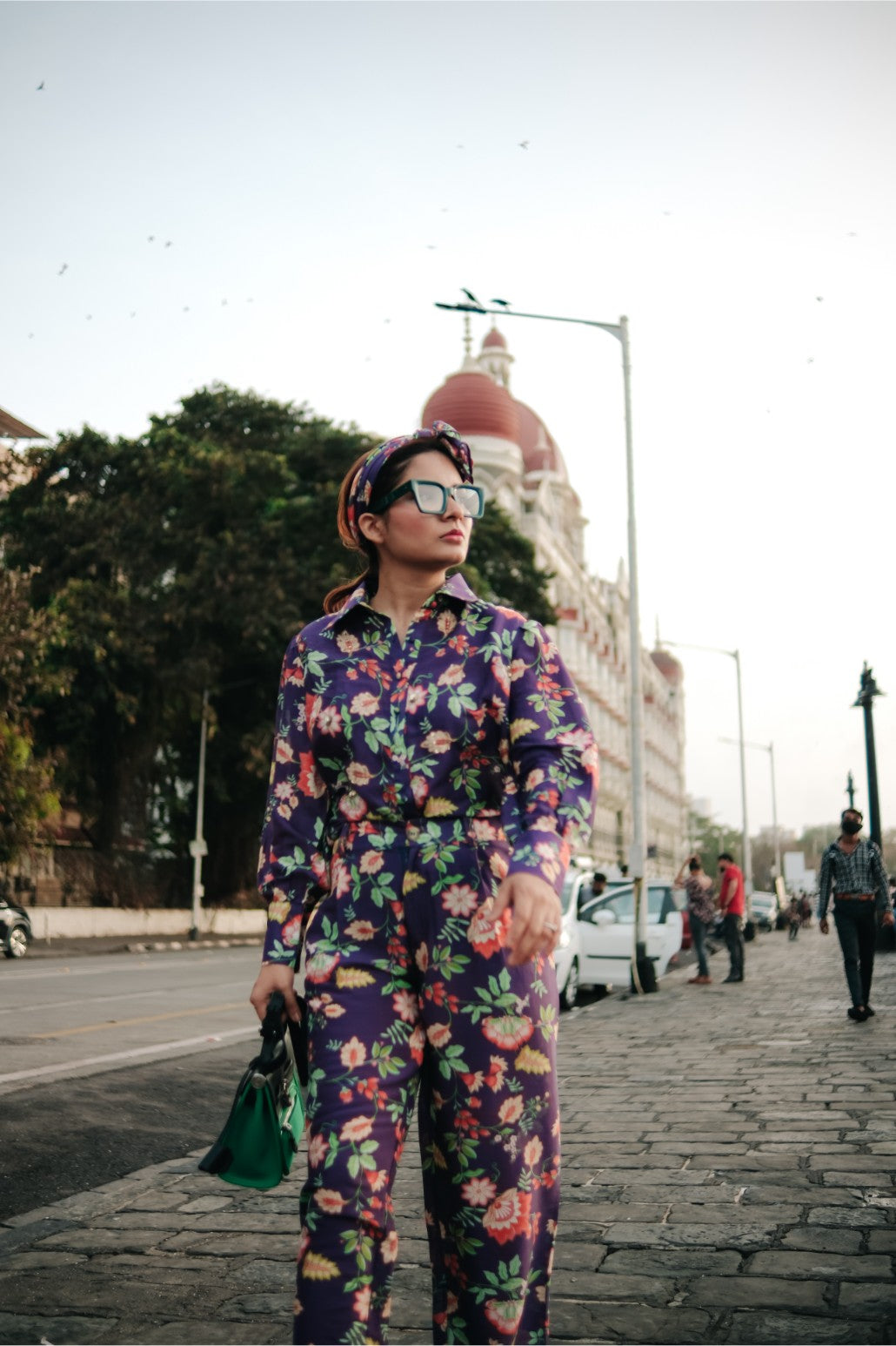 Purple Floral Co-Ord Set