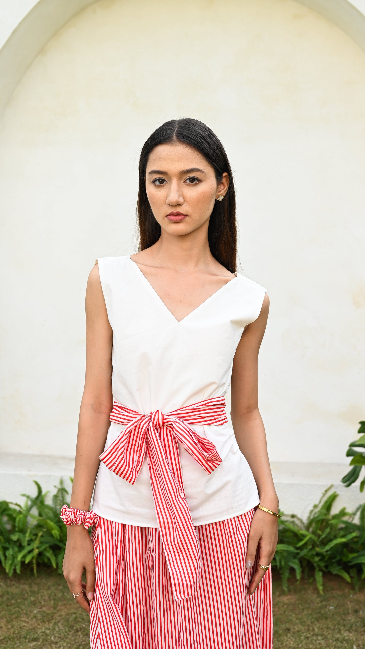 Rouge Coord Set with Belt