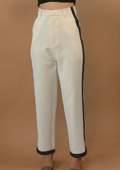 Curved Hem Trousers