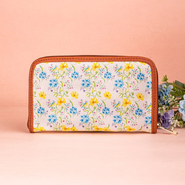 Vintage Blooms Zipper Wallet