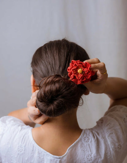 Hairstick ~ Red Poppy