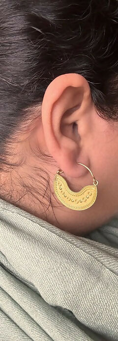 Moonlight Brass Earrings