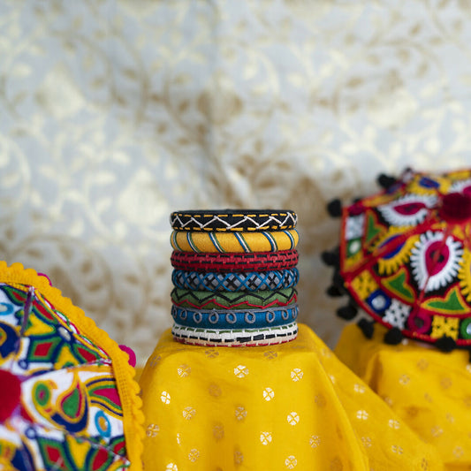 Mandira Threadwork Multicolor Bangle Set
