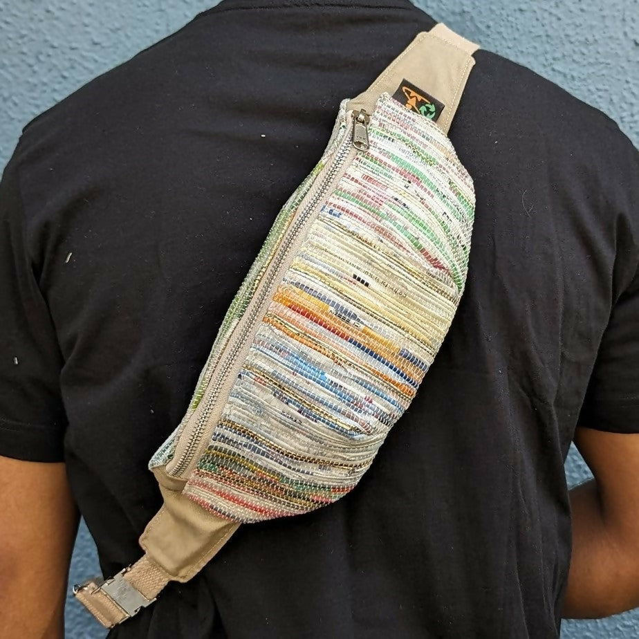 Upcycled Plastic: Multicolor Fanny Pack