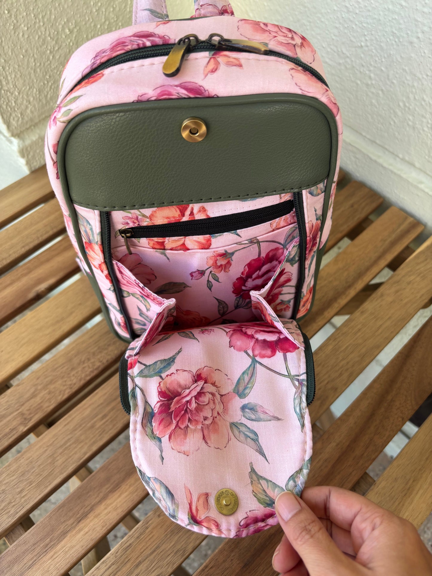 Rosa Garden Everyday Handcrafted Backpack