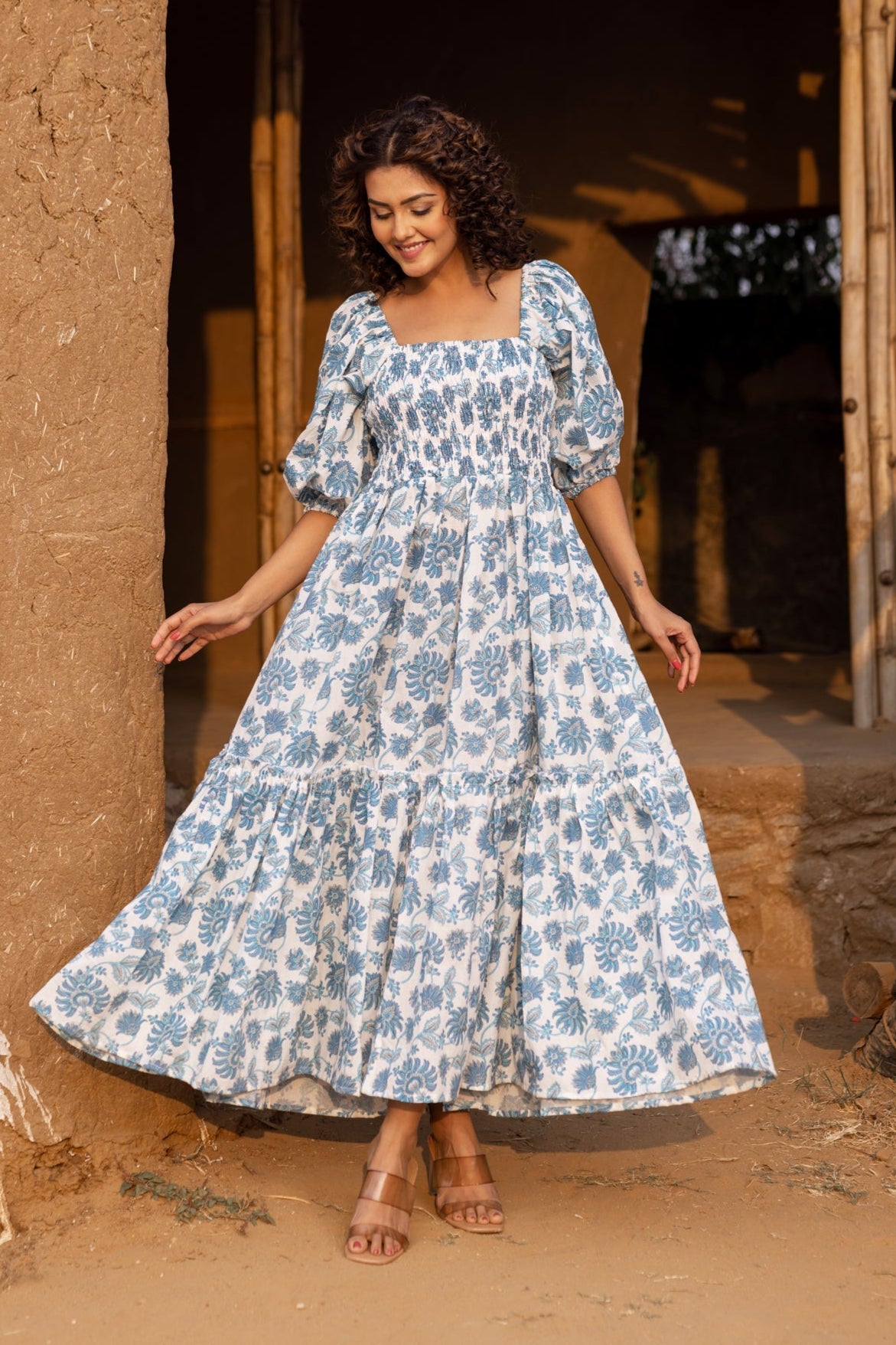 Iris Handblock Dream Dress