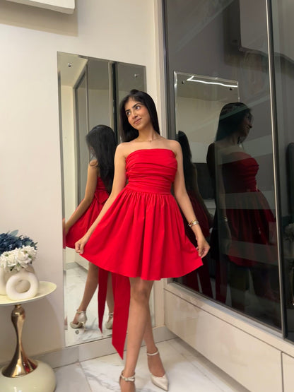 Red Reign Big Bow Dress