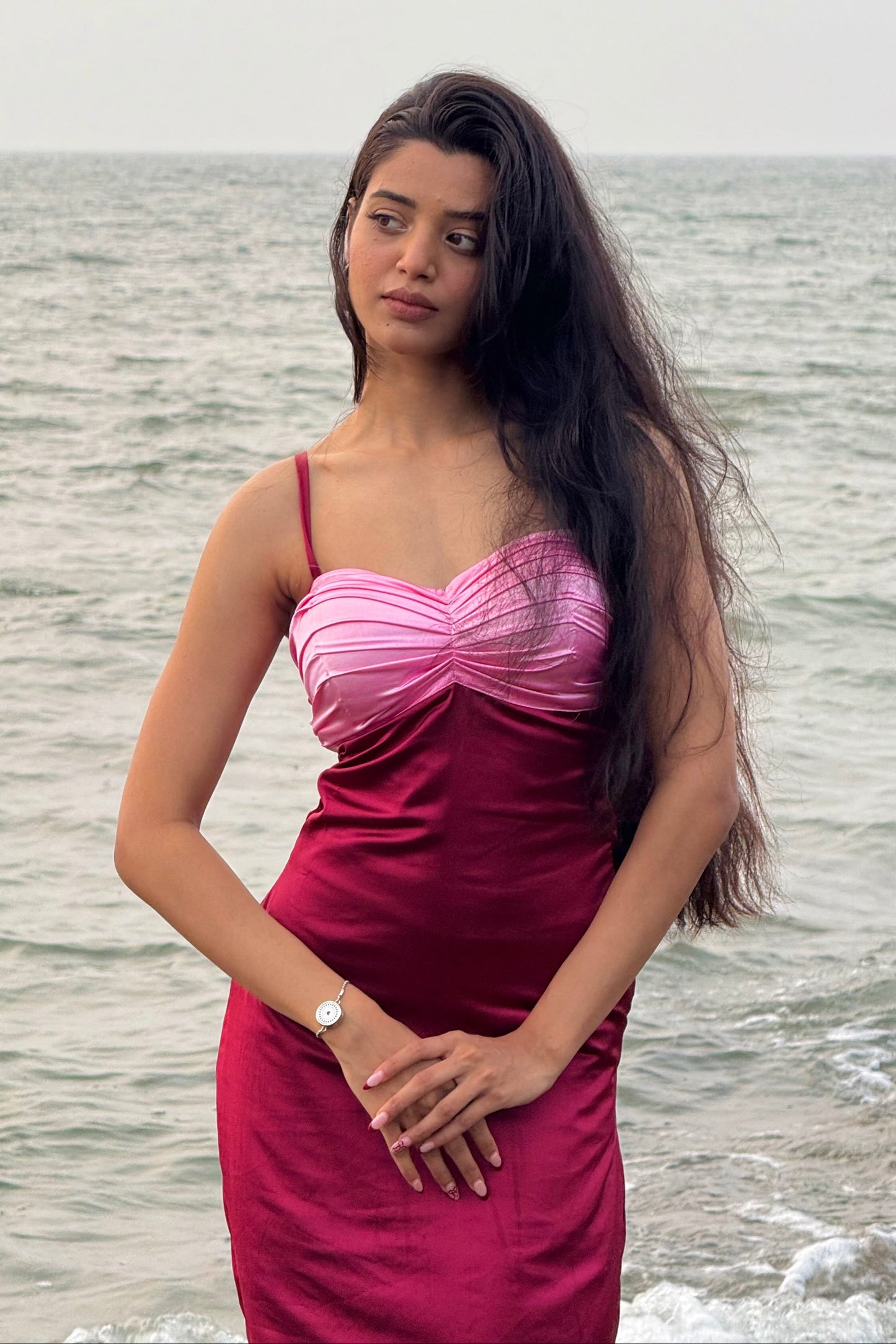 Stella Satin Maxi Dress