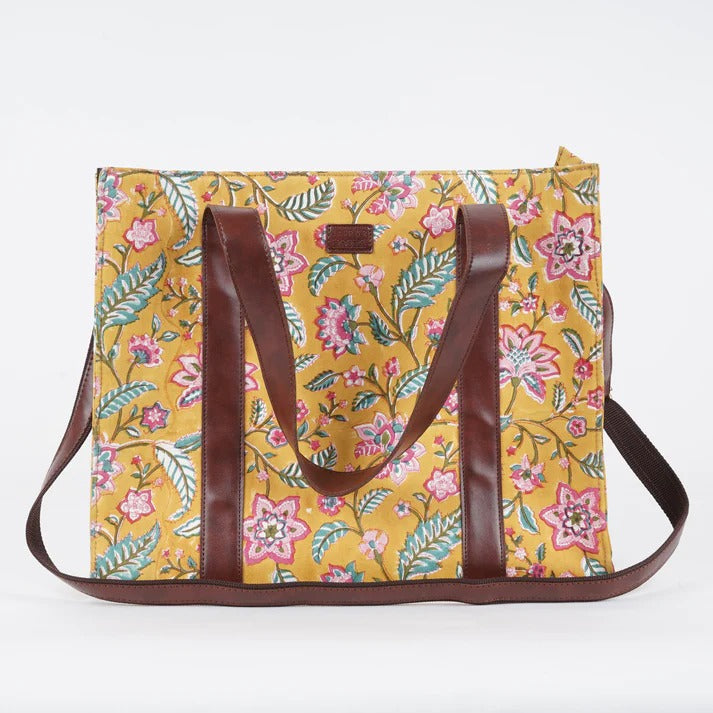 Mimosa Martini Structured Tote Bag