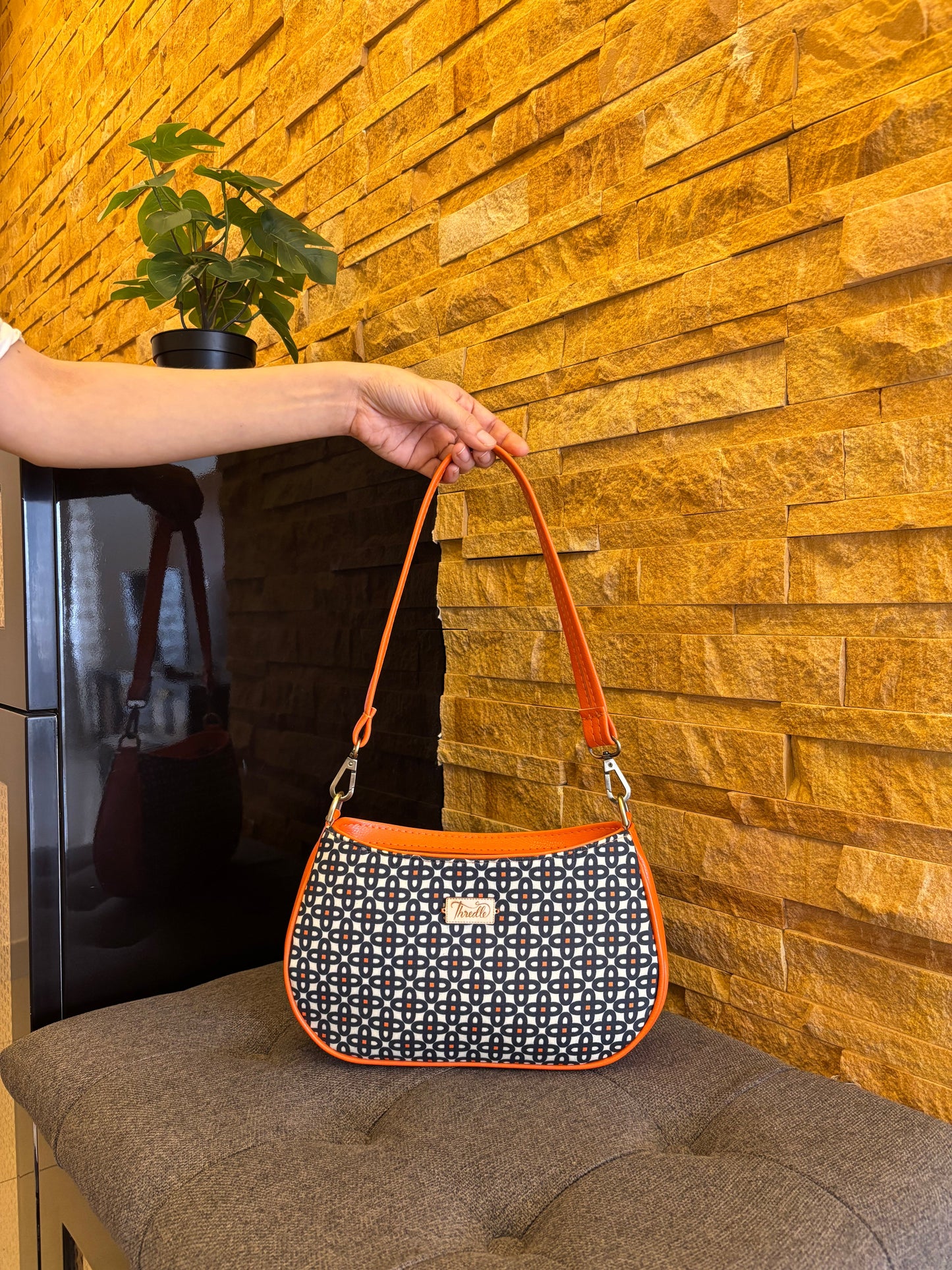 Geopop Handcrafted Baguette Bag